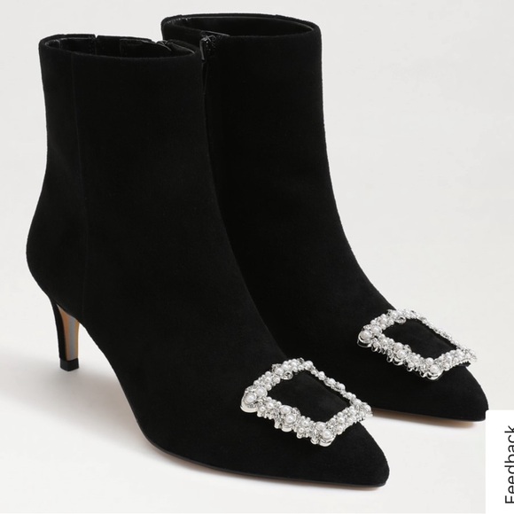✨NEW✨ Sam Edelman - ULISSA LUSTER ANKLE BOOTIE - Picture 2 of 11